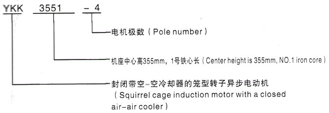 YKK系列(H355-1000)高压谯城三相异步电机西安泰富西玛电机型号说明